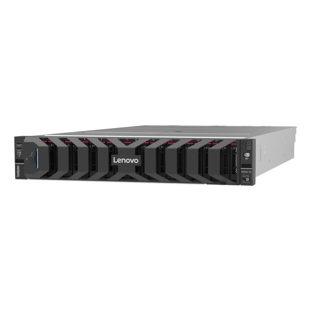 Lenovo ThinkSystem SR650 V4 7DGD - Server - rack-mountable 2U - 2-way - 1 x Xeon 6505P / up to 4.1 GHz - RAM 32 GB - no HDD - no OS - monitor: none