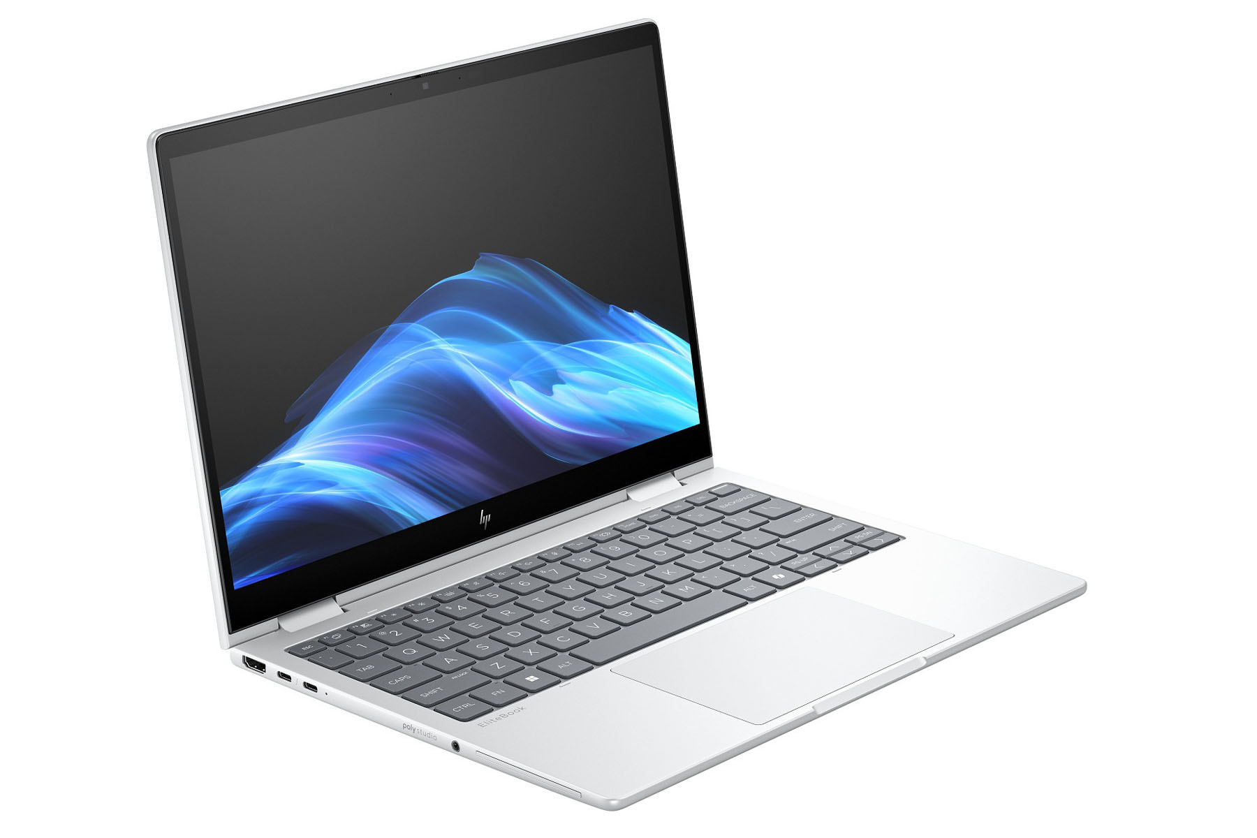 HP EliteBook 8 Flip G1i Notebook AI - Flip design - Intel Core Ultra 5 - 225U / up to 4.8 GHz - Win 11 Pro - Intel Arc Graphics - 16 GB RAM - 256 GB SSD NVMe - 13.3" IPS touchscreen 1920 x 1200 - Wi-Fi 7, Bluetooth - glacier silver - kbd: UK