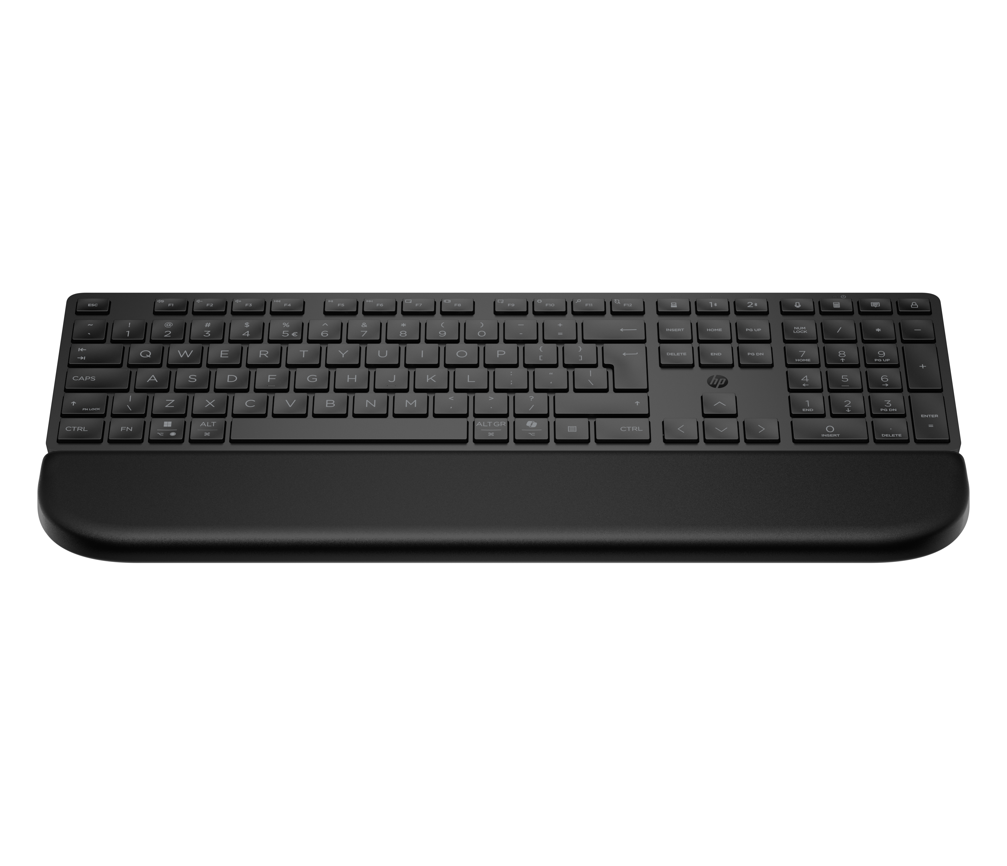 HP 585K - Keyboard - dual mode, 3-zone layout, multi-device, low profile key travel - full size - wireless - Bluetooth, 2.4 GHz - UK - black