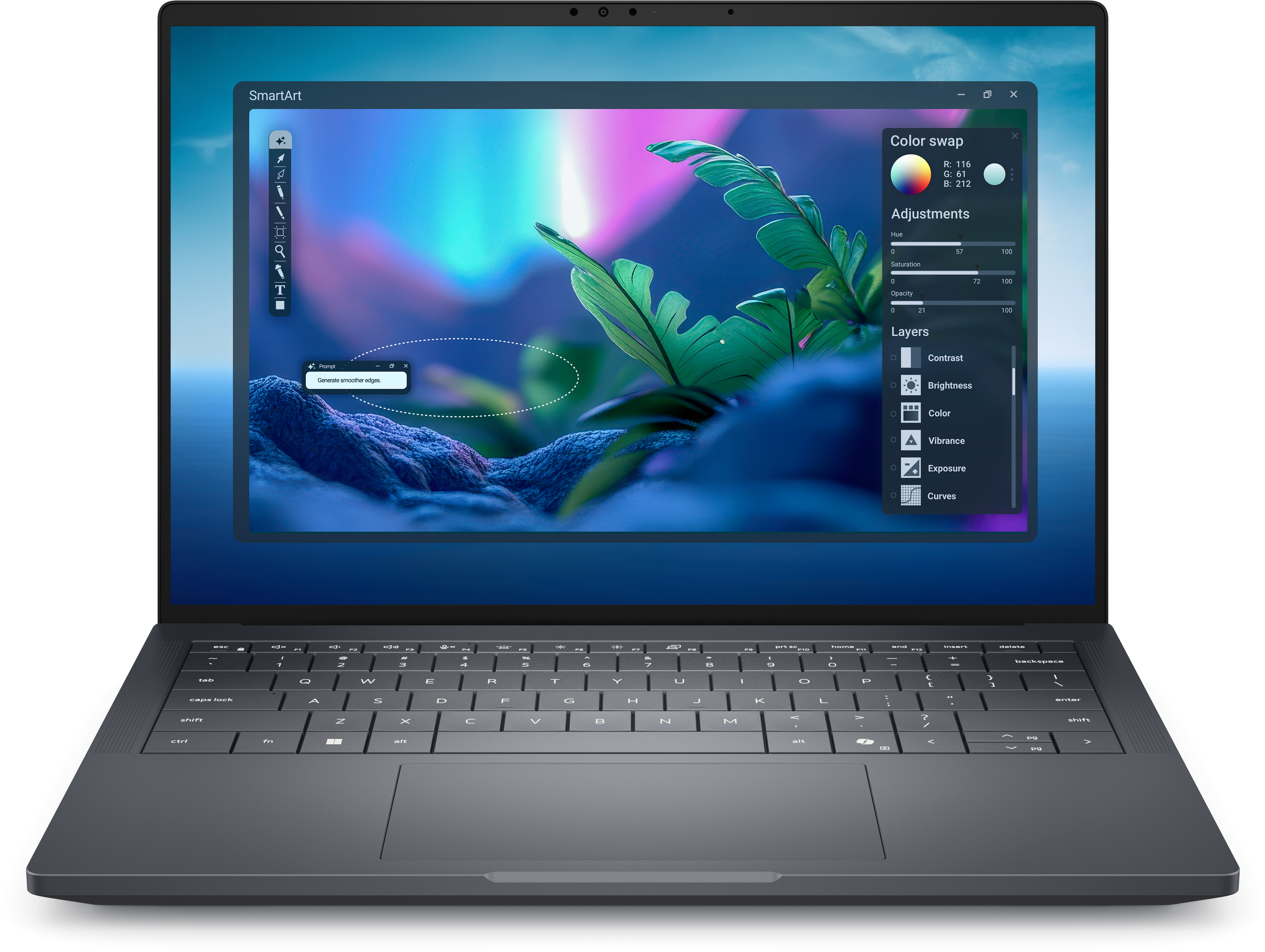 Dell Pro Max 14 Premium MA14250 Intel? Core? Ultra 7 265H, vPro? Enterprise (13 TOPS NPU, 16 cores, 16 threads, up to 5.30 GHz, 45W) 32GB LPDDR5x 8400 MT/s 1 TB Performance SSD, SED Ready,TLC 14", Non-Touch, FHD+, Anti-Glare, 400 nits, 100% sRGB, 8MP + IR