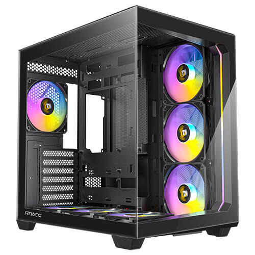 ANTEC Constellation C5 Black ARGB Case, 270' Full-view tempered glass, Dual Chamber, Support back-connect motherboards, 7 x ARGB PWM fans with built-in fan controller, ATX, Micro-ATX, ITX