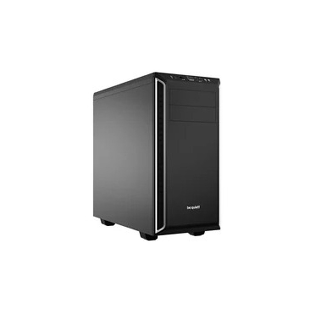 be quiet! Pure Base 600 Case, Silver, MId Tower, 2 x USB 3.2 Gen 1 Type-A, 3 x Pure Wings 2 Black PWM Fans Included, Completely Sound Insulated with Dampening Materials, Adjustable Top Cover Vent