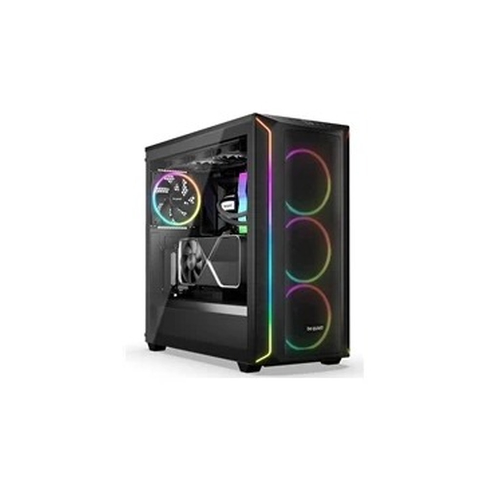 be quiet! Shadow Base 800 FX ARGB Black Mid Tower Chassis, Addressable RGB LEDs, 4x 140mm Fans, mITX/mATX/ATX/EATX