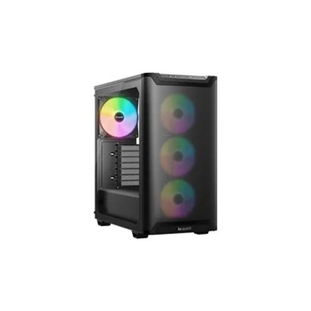 be quiet! Pure Base 501 LX Airflow Window Black ATX Mid Tower Case with USB-A, USB-C, 4 x Light Wings LX Black ARGB PWM Fans