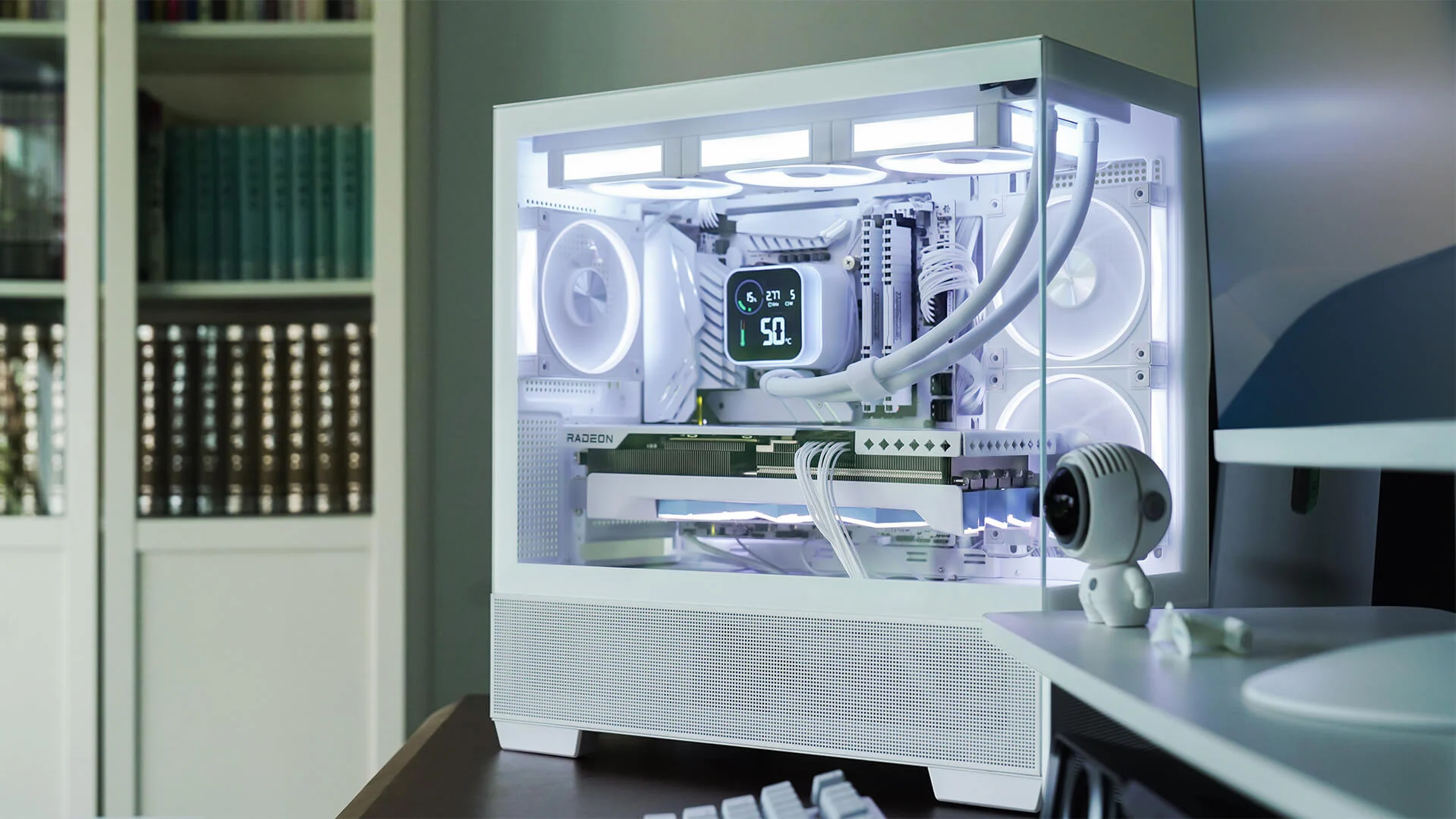 DeepCool CG380 3F Micro-ATX Gaming Case White  Panoramic Tempered Glass Side Panel, Mesh Airflow Front, 3 Pre-Installed ARGB Fans, USB-C & USB-A Front I/O, Spacious SFF/mATX/ITX Build Support