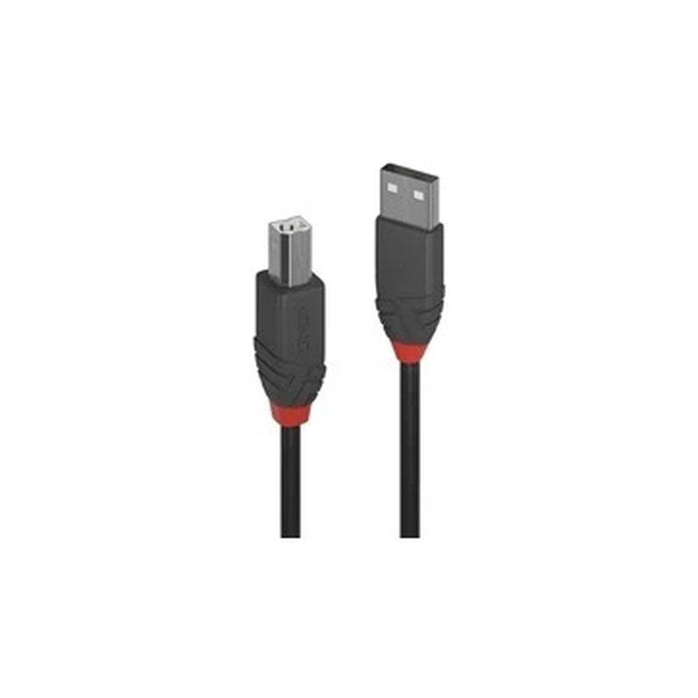 Lindy 36675 5m USB-A (M) 2.0 To USB-B (M) 2.0 Anthra Line 480Mbps Cable - Black