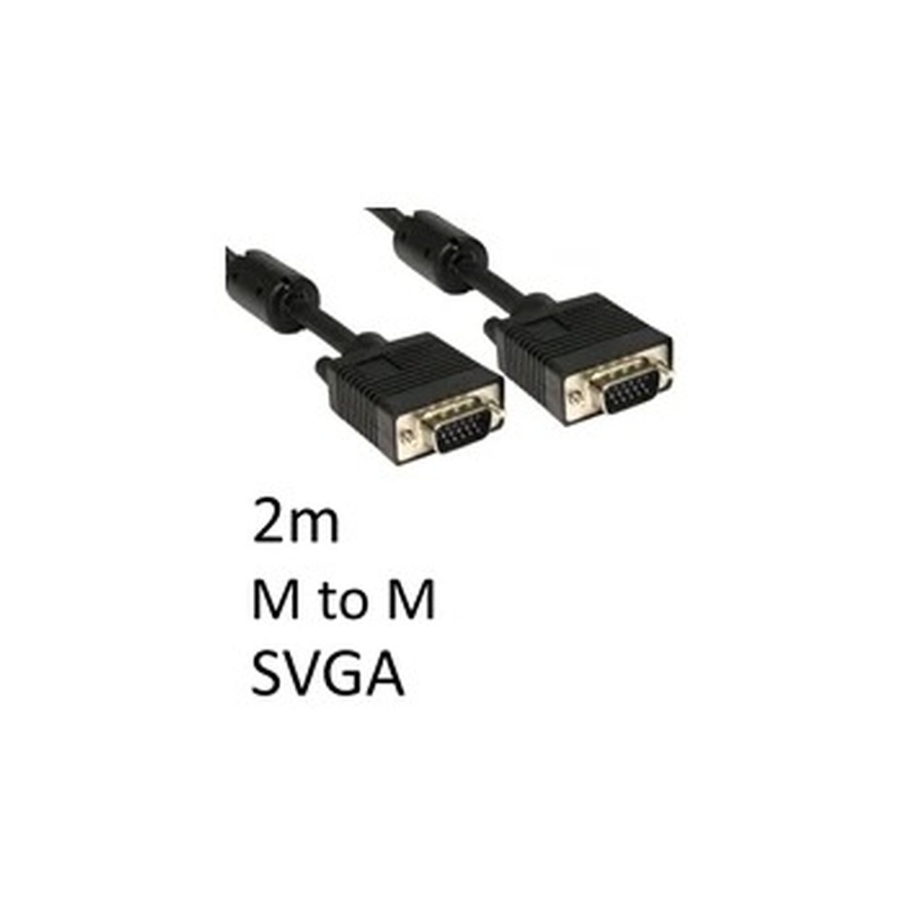 SVGA (M) to SVGA (M) 2m Black OEM Display Cable