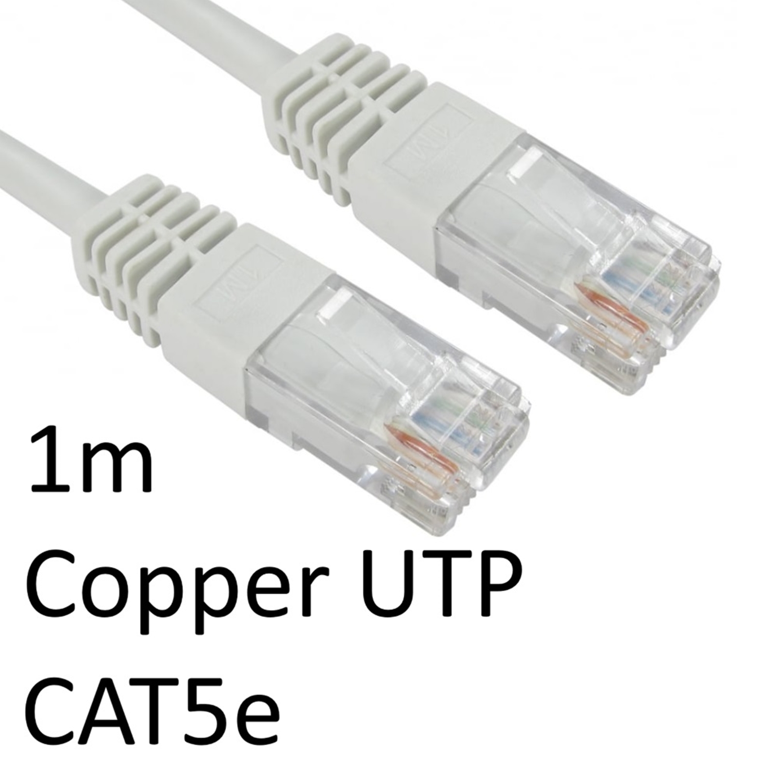 RJ45 (M) to RJ45 (M) CAT5e 5m White OEM Moulded Boot Copper UTP Network Cable