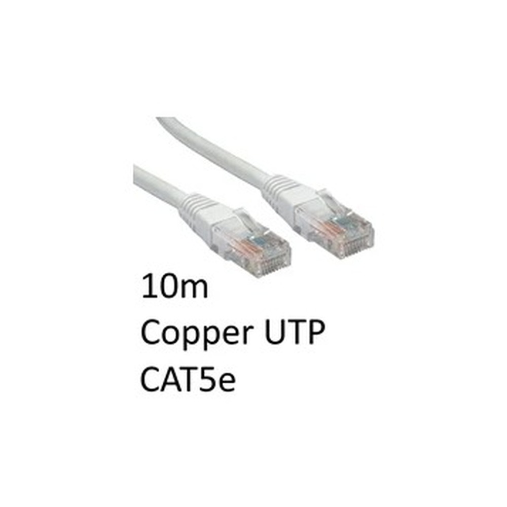 RJ45 (M) to RJ45 (M) CAT5e 10m White OEM Moulded Boot Copper UTP Network Cable