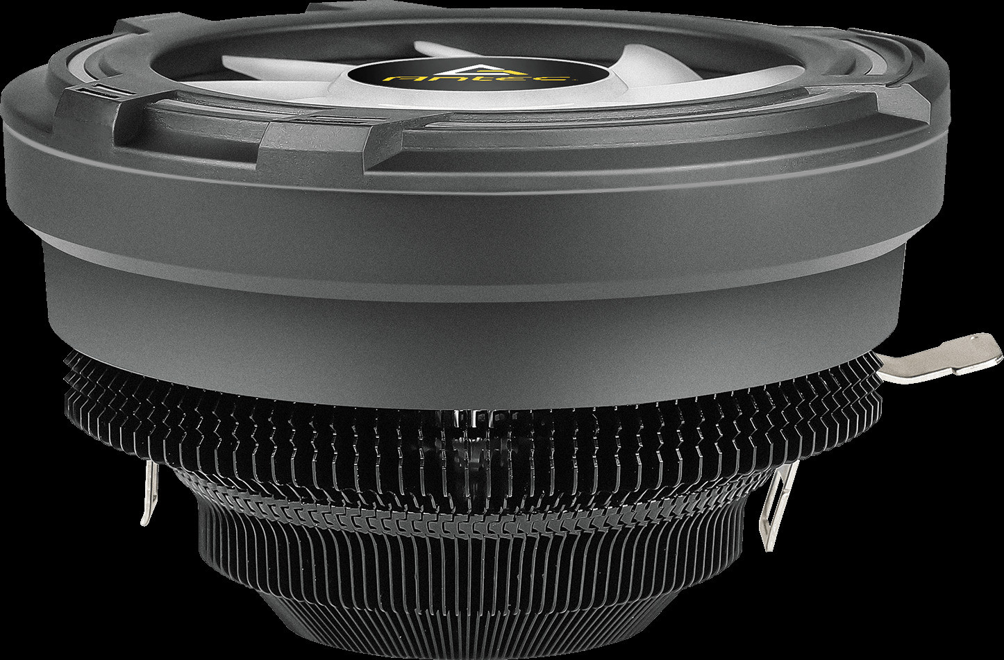 ANTEC T120 Fan CPU Cooler, Universal Socket, 120mm Chromatic Silent RGB Fan, 1500RPM, Massive Black Aluminium Fins for Enhanced Cooling Performance, Designed for Small Form Factor Cases