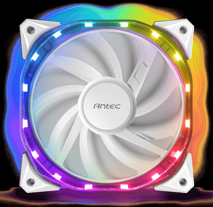 ANTEC Vortex 360 ARGB AiO Liquid CPU Cooler, White, Universal Socket, 360mm Radiator, PWM 2000RPM Fusion ARGB Cooling Fans, Addressable RGB LED Lighting with Suspended Spiral Pump Head Design