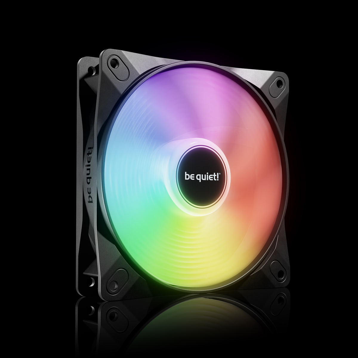 be quiet! Light Wings LX 120mm PWM High-Speed Fan, ARGB Lighting, White, Ultra-Quiet Operation, High Airflow, Rifle Bearing, Daisy-Chaining Support, 3-Pack