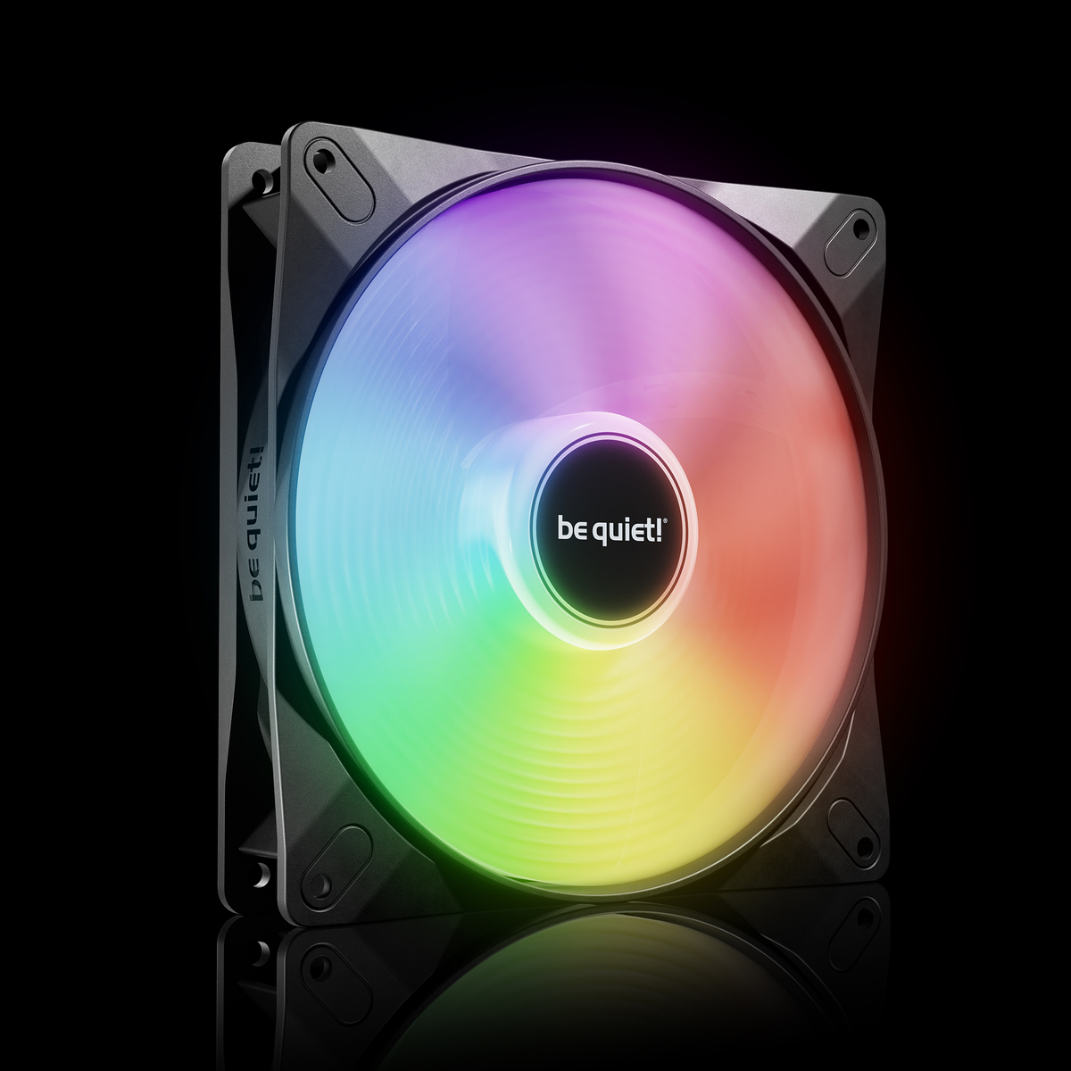 be quiet! Light Wings LX 140mm PWM High-Speed Fan, ARGB Lighting, Triple Pack, Ultra-Quiet Operation, High Airflow, Daisy-Chaining Support, White