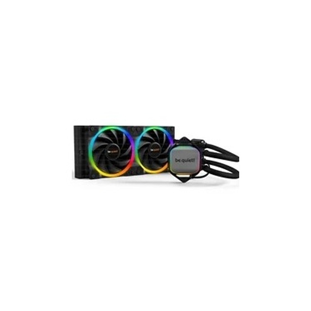 be quiet! Pure Loop 2 FX AiO Liquid CPU Cooler, Universal Socket, 240mm Radiator, 2 x Light Wings 120mm PWM High Speed 2500RPM Addressable RGB Cooling Fan, Addressable RGB LED Pump Head, ARGB PWM Hub Included