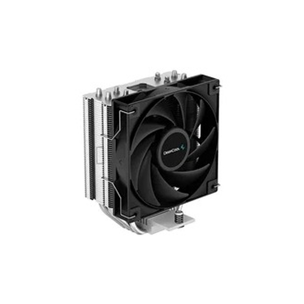 DeepCool AG400 Fan CPU Cooler, Universal Socket, High Efficiency 120mm PWM Cooling Black Fan, 2000RPM, 4 Heat Pipes, 220W Heat Dissipation Power, Unique Matrix Fin Design, Intel LGA 1700 Bracket Included