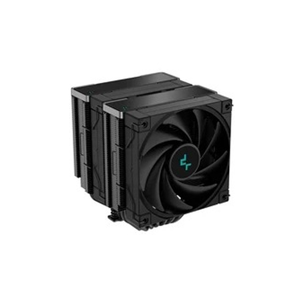 DeepCool AK620 ZERO DARK CPU Cooler, 2x120mm Fan, 1850rpm, 68.99 CFM, PWM, Aluminium Fins, Copper Heatpipes, Intel/AMD