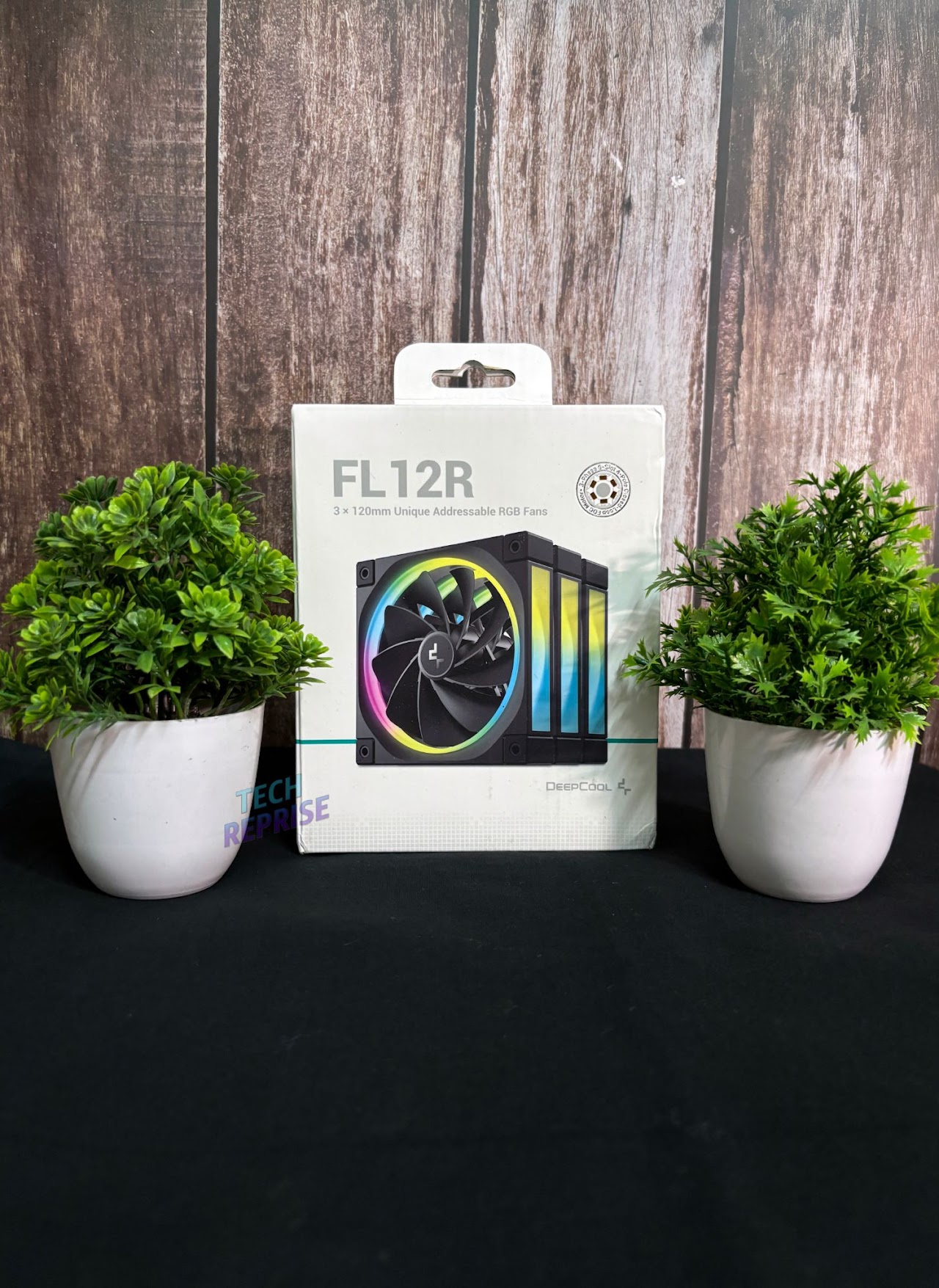 DeepCool FL12 120mm PWM 3 Pack Fan - High Performance, Low Noise, Fluid Dynamic Bearing, 36 ARGB LEDs, 500-2150 RPM, 55 CFM Airflow, 4-Pin PWM Control
