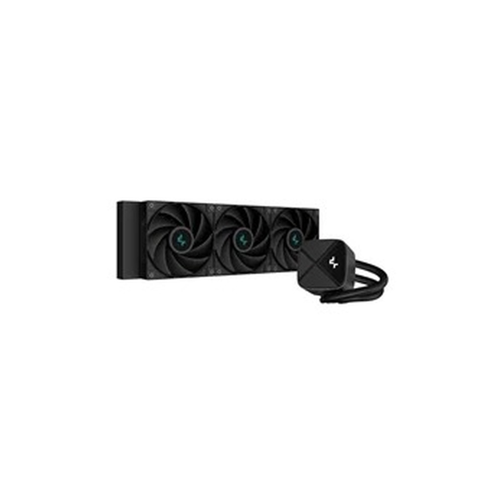 DeepCool LS720 SE Zero Dark All In One Liquid CPU Cooler, 360mm Radiator, 3x 120mm DeepCool Fans, Intel/AMD