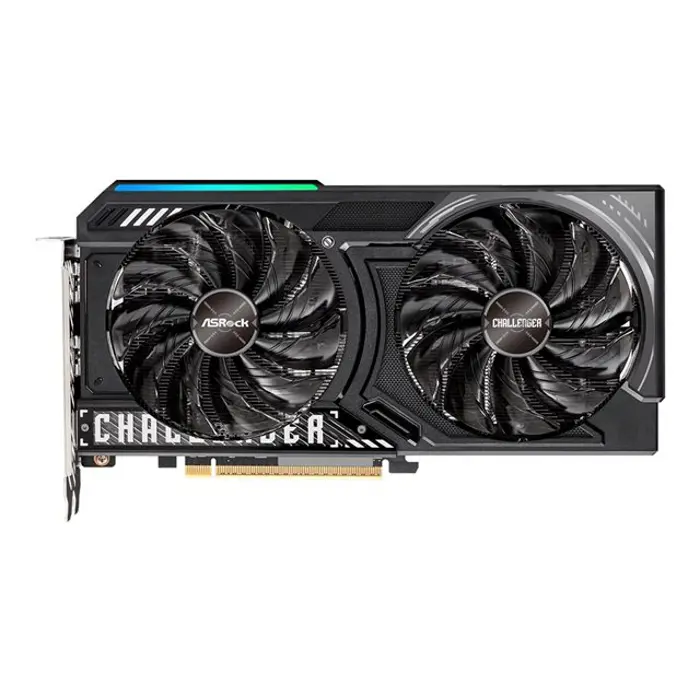 ASRock AMD Radeon RX 9060 XT Challenger OC 16GB GDDR6 Graphics Card, 2048 Streams, 3290MHz Boost Clock, Dual Fan, 2x DisplayPorts / 1x HDMI Port