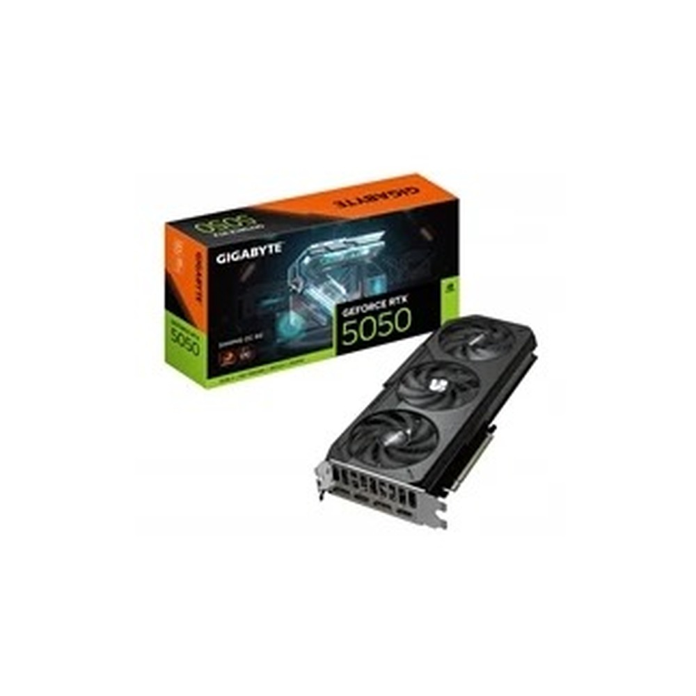 Gigabyte NVIDIA GeForce RTX 5050 GAMING OC 8GB, GDDR6 Graphics Card, 2560 Cuda Core, 2532MHz Core Clock, Triple Fan, 2x DisplayPorts / 2x HDMI Ports