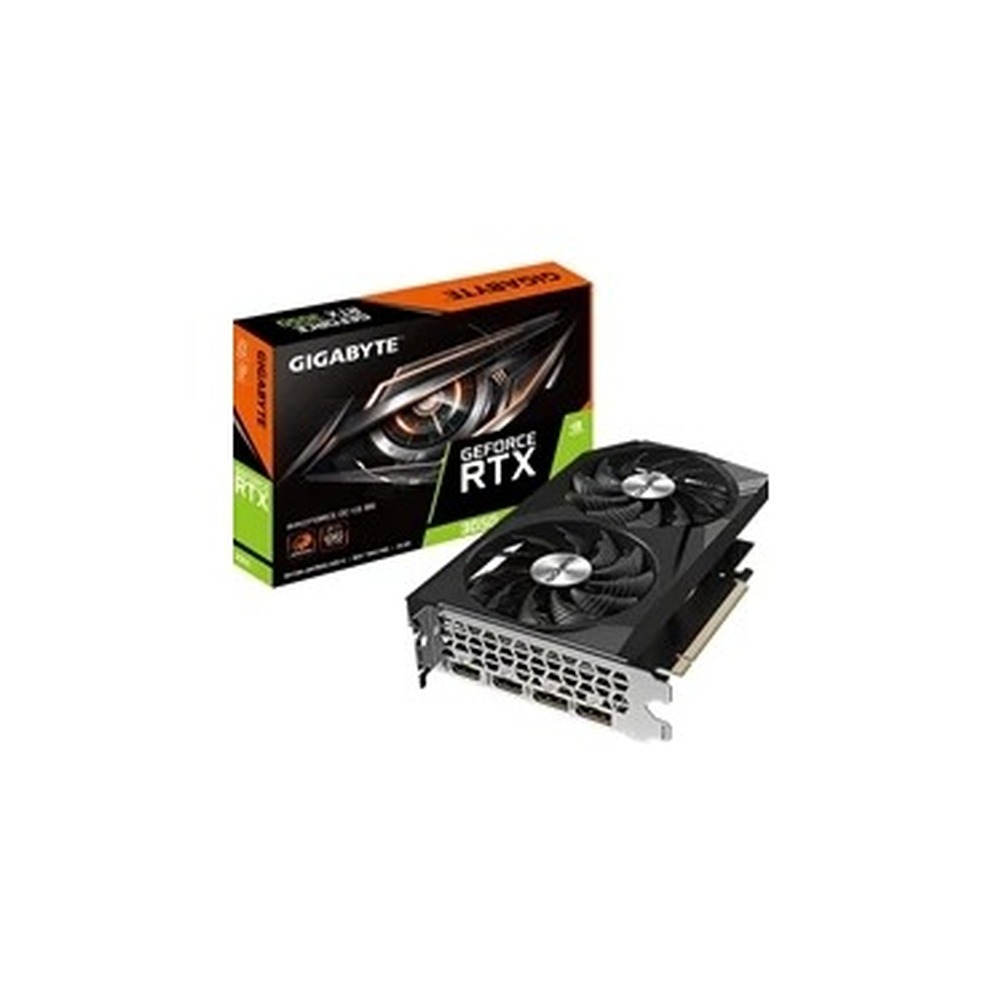 Gigabyte NVIDIA GeForce RTX 3050 WINDFORCE OC V2 8GB GDDR6 Graphics Card, 2560 CUDA Cores, 1792 MHz Core Clock, Dual Fan, 2x DisplayPorts / 2x HDMI