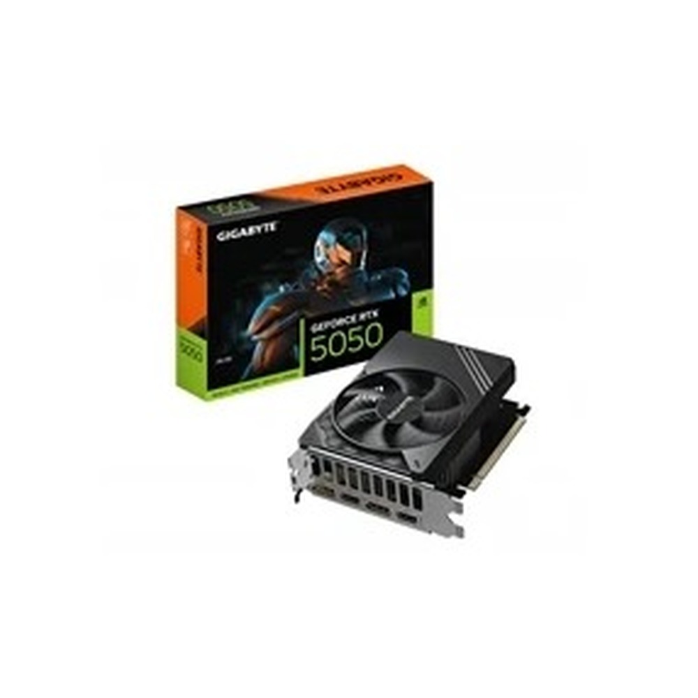 Gigabyte NVIDIA GeForce RTX 5050 D6 8GB GDDR6 Graphics Card, 2560 CUDA Cores, 2572 MHz Core Clock, Single Fan, 2x DisplayPorts / 2x HDMI Ports