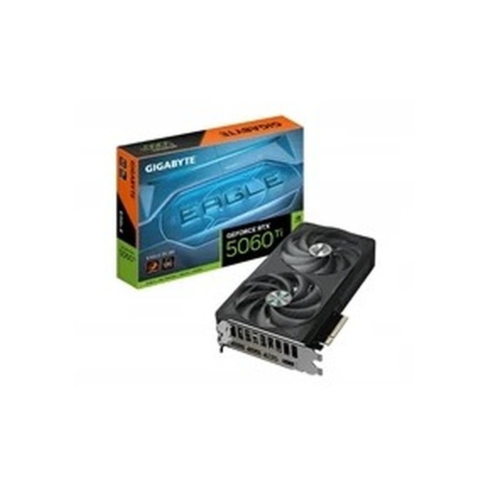 Gigabyte NVIDIA GeForce RTX 5060 Ti EAGLE OC 8GB GDDR7 Graphics Card, 4608 CUDA Cores, 2617MHz Core Clock, Dual Fan, 3x DisplayPorts / 1x HDMI Ports