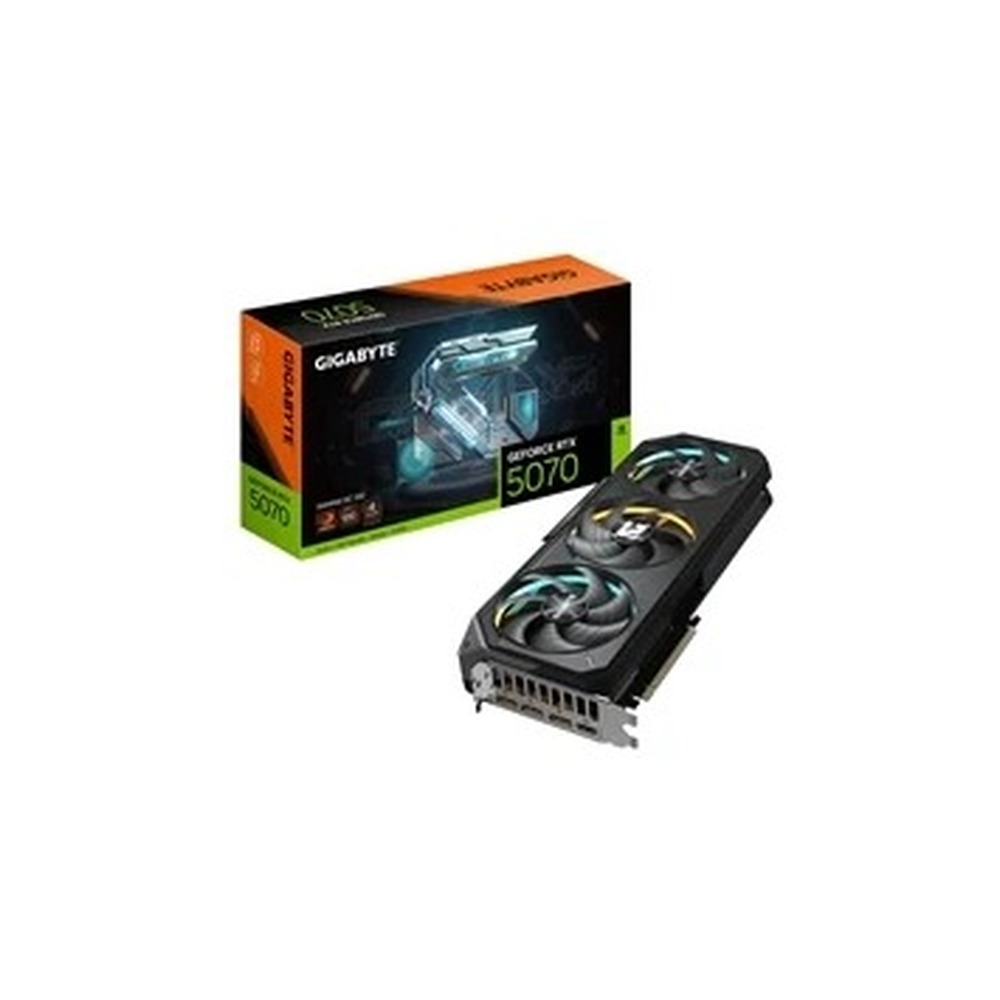 Gigabyte NVIDIA GeForce RTX 5070 GAMING OC 12GB GDDR7 Graphics Card, 6144 CUDA Cores, 2625 MHz Core Clock, Triple Fan, RGB, 3x DisplayPorts / 1x HDMI Port