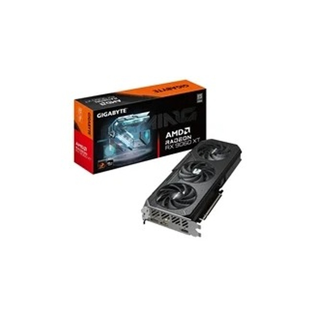 Gigabyte Radeon RX 9060 XT GAMING 8GB GDDR6 Graphics Card, 2048 Streams, 3130 MHz Boost Clock, Triple Fan, RGB, 2x DisplayPorts / 1x HDMI Ports