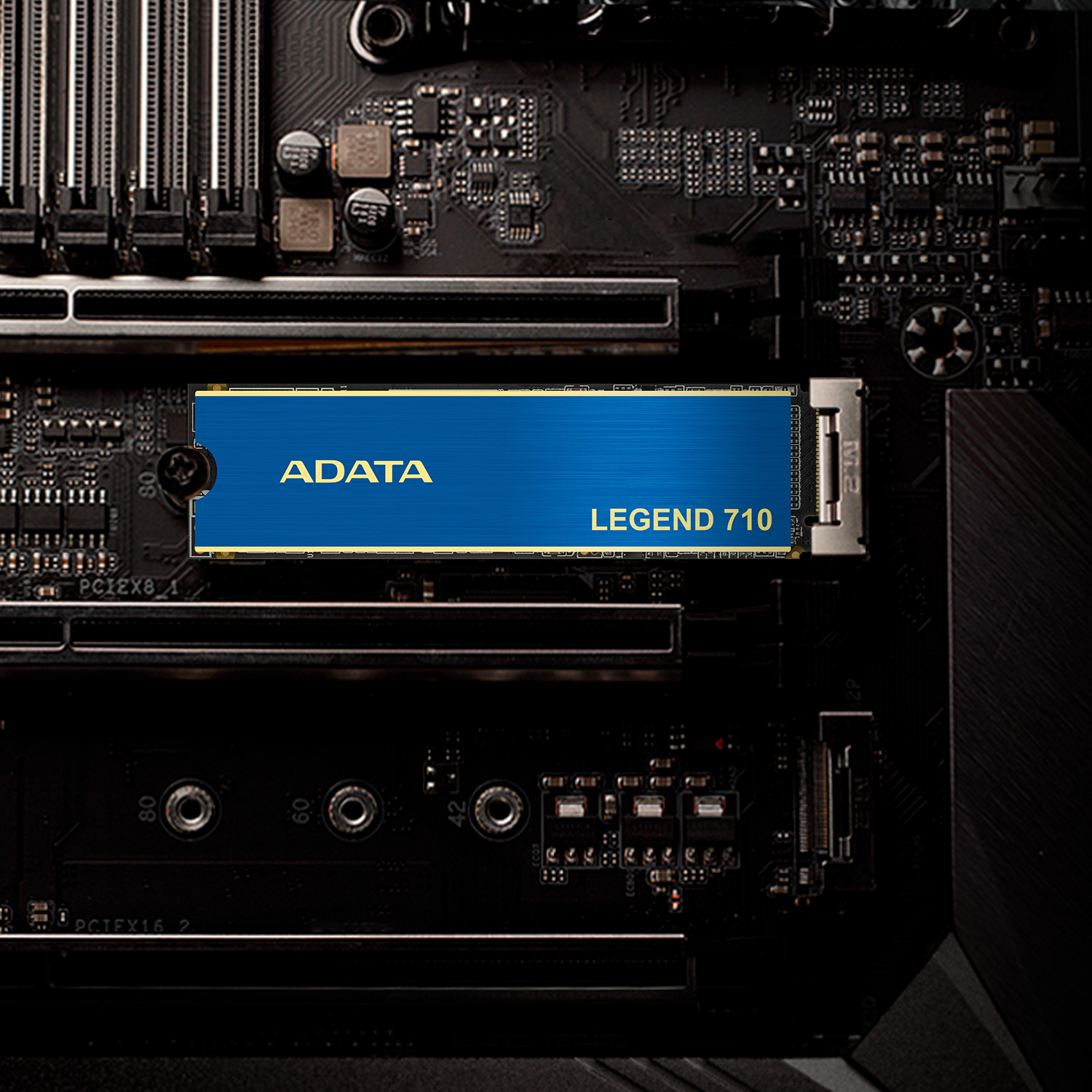 Adata Legend 710 (ALEG-710-1TCS) 1TB NVMe SSD, M.2 Interface, PCIe Gen3, 2280, Read 2400MB/s, Write 1800MB/s, Heatsink, 3 Year Warranty