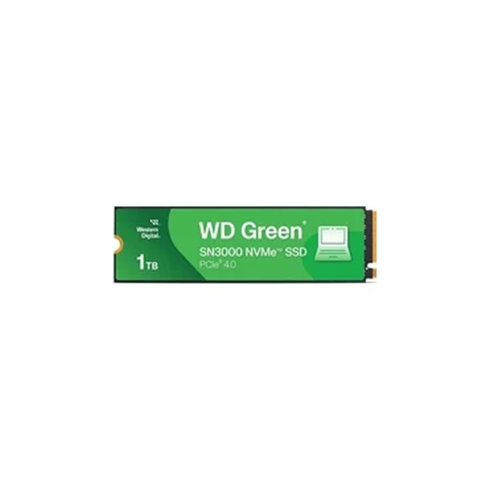 WD Green SN3000(WDS100T4G0E-00CPSO) 1TB NVMe SSD, M.2 Interface, PCIe Gen4, 2280, Read 5000MB/s, Write 4200MB/s, 3 Year Limited Warranty