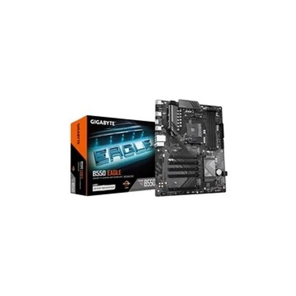 Gigabyte B550 EAGLE AMD AM4 Socket Motherboard, ATX, 4x DDR4 Slots, 2x M.2 Sockets, GbE LAN, 1x HDMI Port