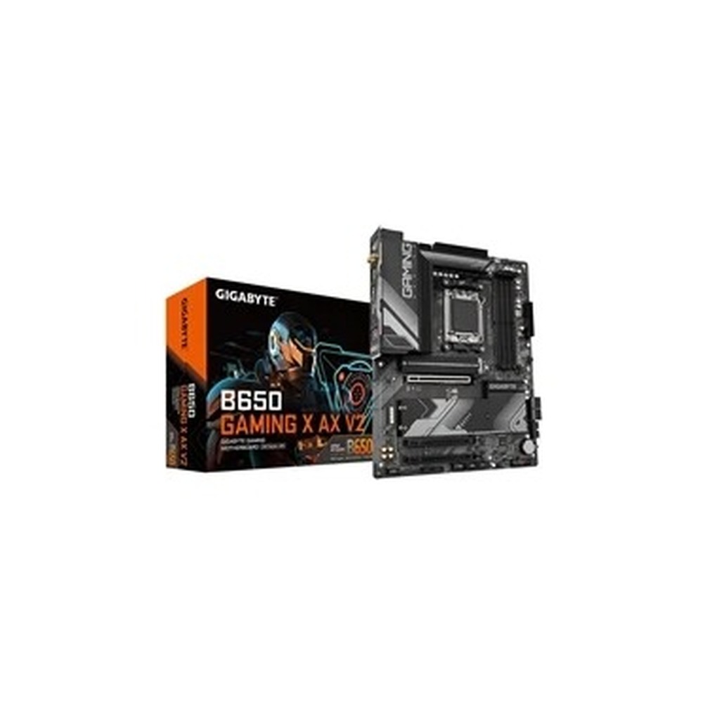 Gigabyte B650 GAMING X AX V2 AMD AM5 Socket Motherboard, ATX, 4x DDR5 Slots, 3x M.2 Sockets, Fitted I/O Shield, 2.5GbE LAN, Wi-Fi 6E, 1x DisplayPort / 1x HDMI Port
