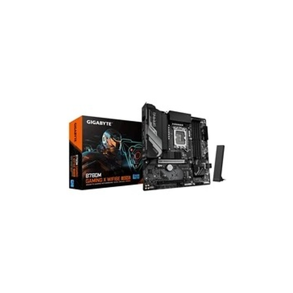 Gigabyte B760M GAMING X WIFI6E GEN 5 INTEL Socket Motherboard, Micro-ATX, 4x DDR5 Slots, 2x M.2 Socket, 2.5GbE LAN, Wi-Fi 6E, 1x HDMI Port / 1x Display Port