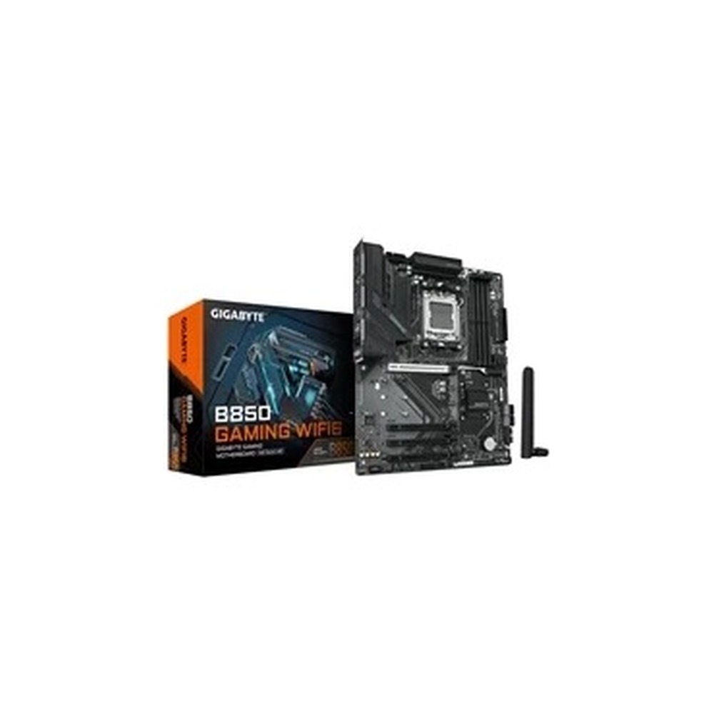 Gigabyte B850 GAMING WIFI6 AMD AM5 Socket Motherboard, ATX, 4x DDR5 Slots, 3x M.2 Sockets, Fitted I/O Shield, GbE LAN, Wi-Fi 6, 1x DisplayPort / 1x HDMI Port