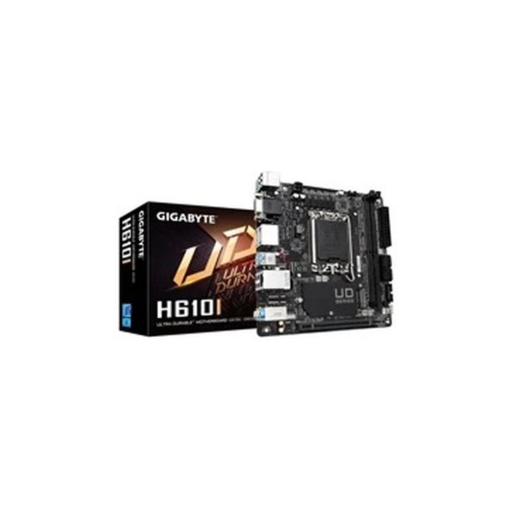 Gigabyte H610I Intel 1700 Socket Motherboard, Mini-ITX, 2x DDR5 Slots, 1x M.2 Socket, GbE LAN, 1x D-Sub / 2x DisplayPort / 1x HDMI Port