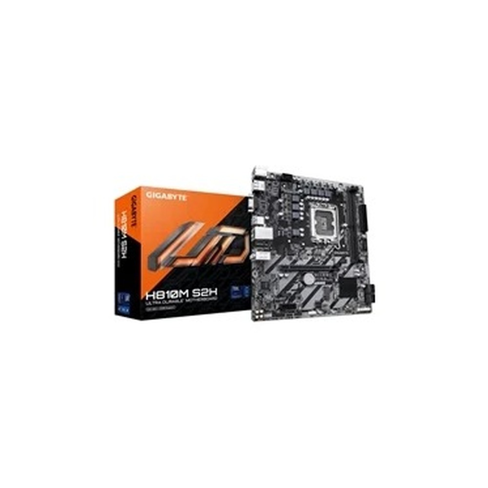 Gigabyte H810M S2H Intel 1851 Socket Motherboard, Micro-ATX, 2x DDR5 Slots, 1x M.2 Socket, GbE LAN, 1x D-Sub / 1x DisplayPort / 1x HDMI Port