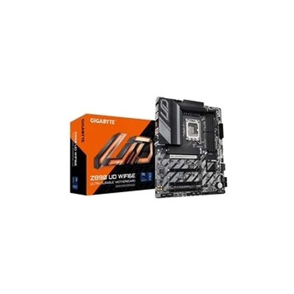 Gigabyte Z890 UD WIFI6E Ultra Durable Intel 1851 Socket Motherboard, ATX, 4x DDR5 Slots, 3x M.2 Sockets, 2.5GbE LAN, Wi-Fi 6E, 1x DisplayPort / 1x USB-C (USB4)