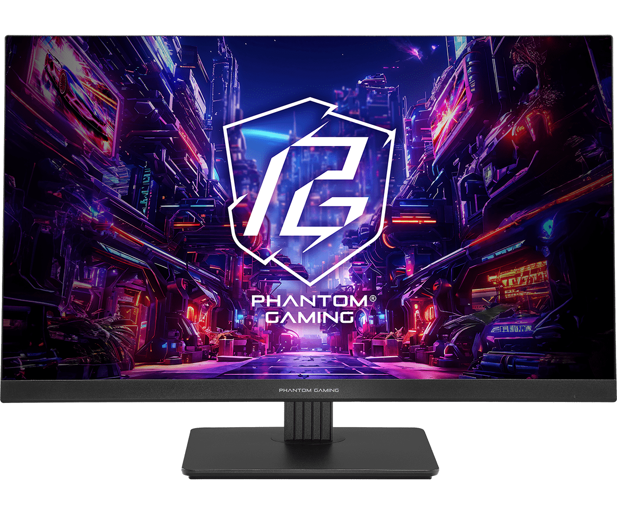 ASRock Phantom Gaming PG27FFT1B 27 Inch FHD (1920 x 1080) IPS Gaming Monitor, 180Hz 1ms (MPRT) Response Time, 2 x HDMI 2.0, 1 x DisplayPort 1.2, with Speakers