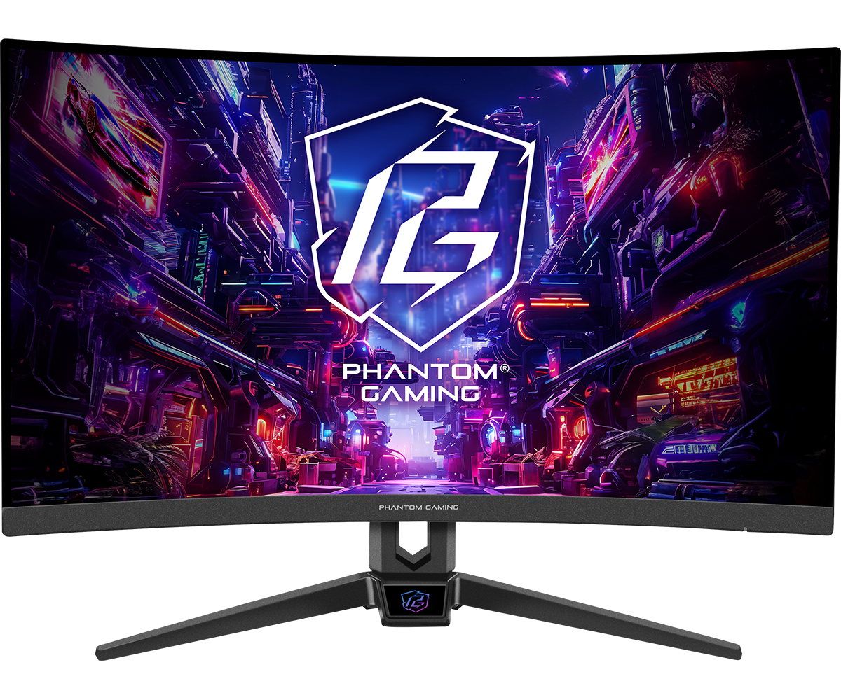 ASRock Phantom Gaming PG27FRS1A 27 Inch FHD (1920 x 1080) VA Curved (1500R) Gaming Monitor, 280Hz 1ms (MPRT) Response Time, 2 x HDMI 2.0, 1 x DisplayPort 1.4, Headphone Out, Tilt, Swivel Adjustment