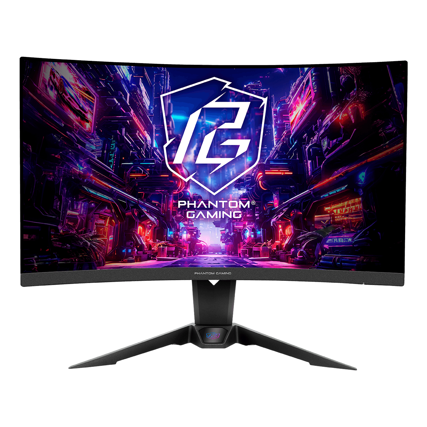 ASRock Phantom Gaming PG27QRT2A 27 Inch QHD (2560 x 1440) Curved (1500R) VA Gaming Monitor, 180Hz 1ms (MPRT) Response Time, 2 x HDMI 2.0, 1 x DisplayPort 1.4, with Speakers, Integrated Wi-Fi Antena (Compatible with Wi-Fi 4/5/6/6E/7)