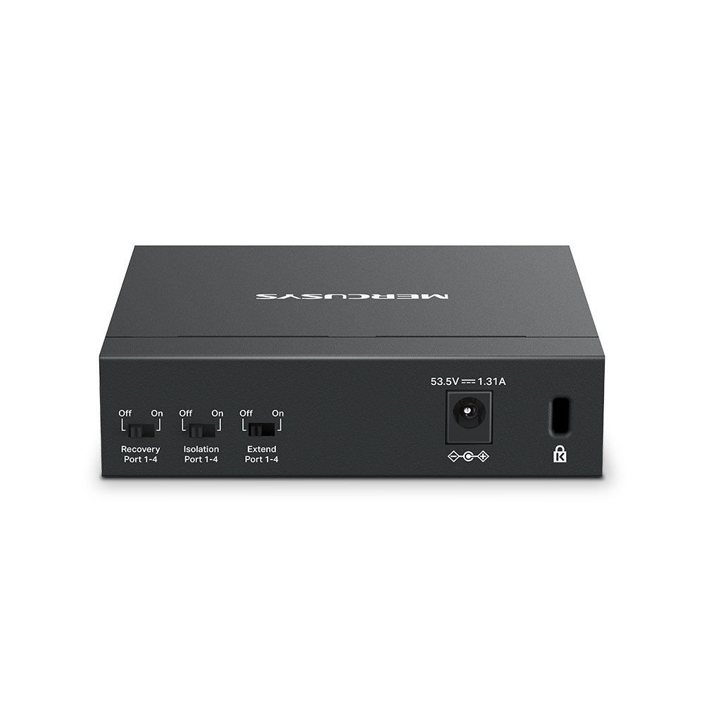 Mercusys MS105GP 5-Port Gigabit Desktop Switch with  4-Port PoE+