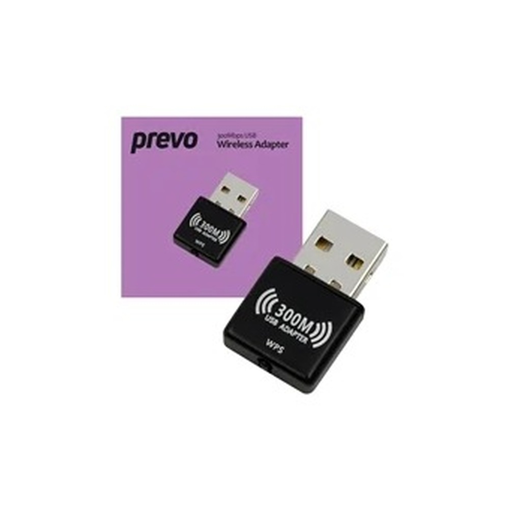 Prevo USBW4 300Mbps N300 USB Wireless Network Adapter