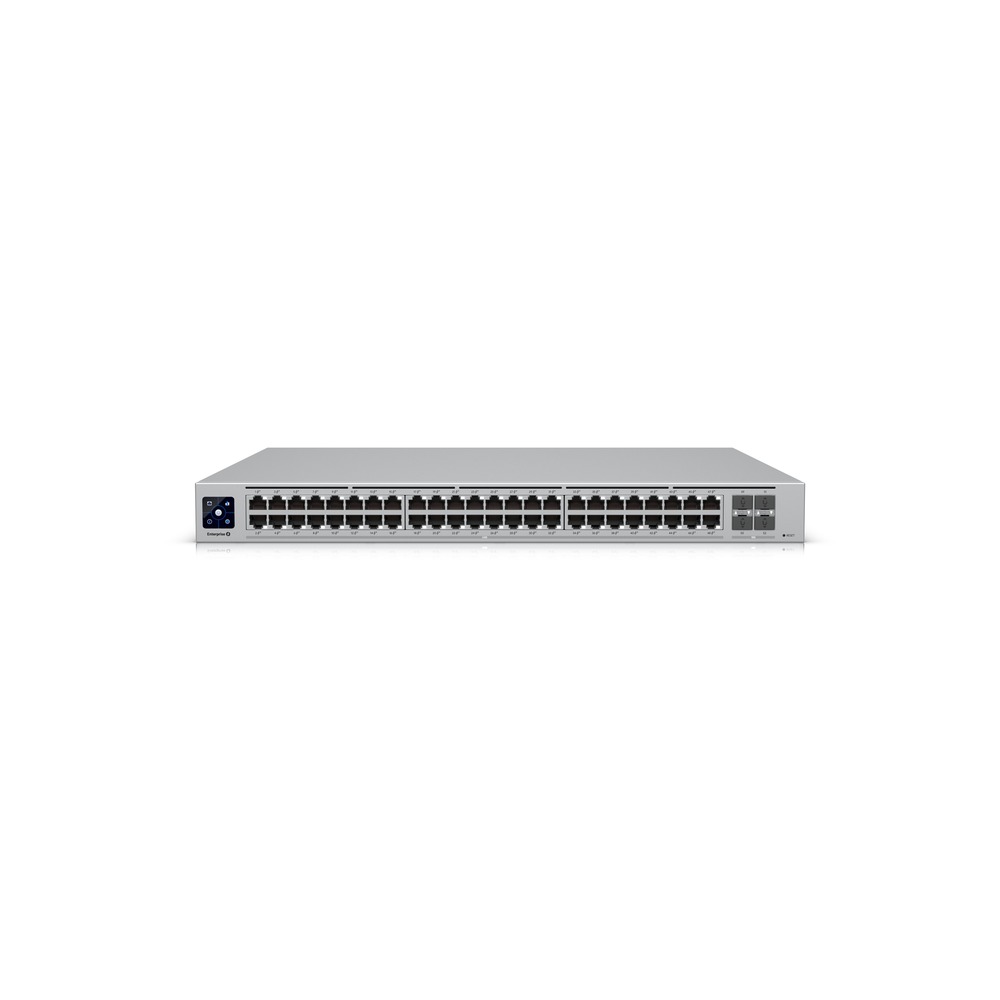 Ubiquiti USW-Enterprise-48-PoE UniFi 48-Port Layer 3 Managed Rackmount 2.5-Gigabit PoE+ Switch w/ 4 x 10GbE SFP+ Ports (720W)