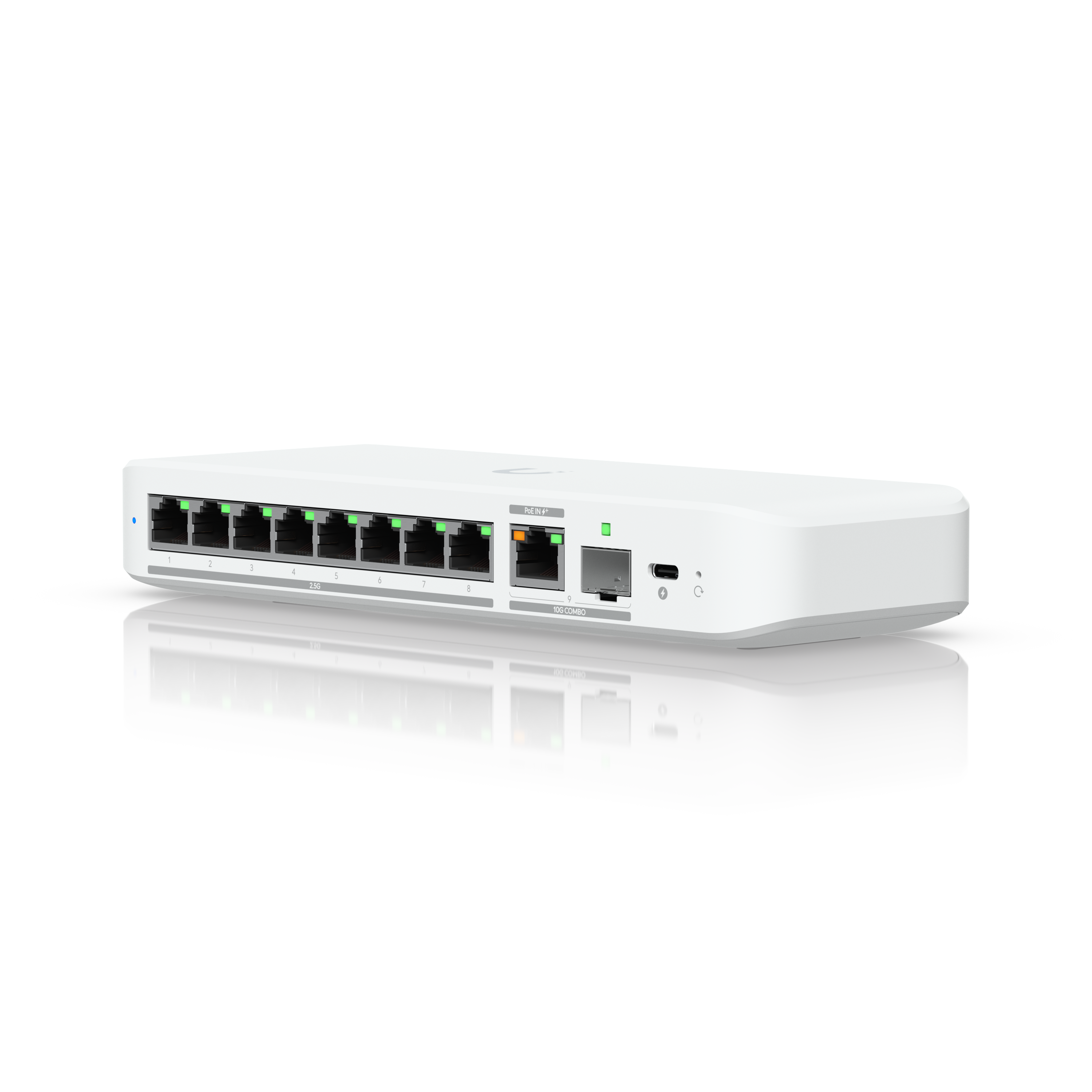 Ubiquiti USW-FLEX-2.5G-5 UniFi Flex 2.5G Ultra Compact 5 Port POE/USB-C Powered Managed Switch