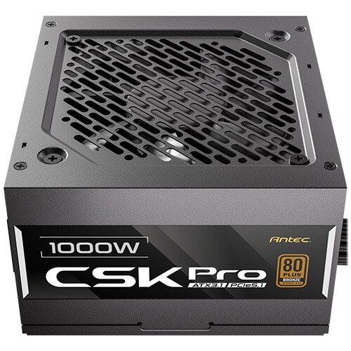 Antec CSK1000 PRO 1000W ATX 3.1 Power Supply - 80 PLUS Bronze, Semi-Modular, PCIe 5.1 Ready, 12V-2x6 Connector, Quiet 120mm Fan, UK Plug