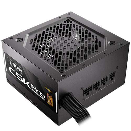 Antec CSK850 PRO 850W Semi-Modular ATX 3.1 Power Supply, PCIe 5.1 Ready with 12V 2x6 Connector, 80 Plus Bronze Certified, Quiet 120mm Fan, 5-Year Warranty