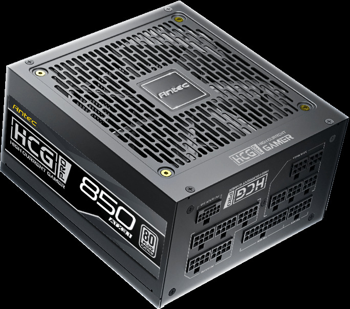 Antec HCG850 PRO Platinum ATX 3.1 Power Supply - 850W, Fully Modular, 80 PLUS Platinum Certified, Silent Fan, High-Performance Gaming PSU