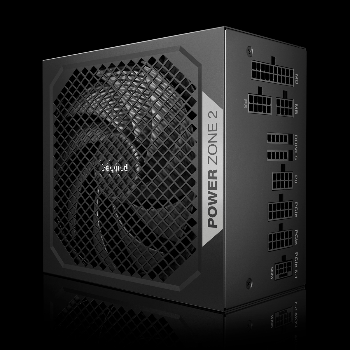 be quiet! Power Zone 2 850W PSU - 80 PLUS Platinum, Semi-Passive Cooling, Pure Wings 3 Fan, PCIe 5.1/ATX 3.1 Compatibility, 10-Year Warranty