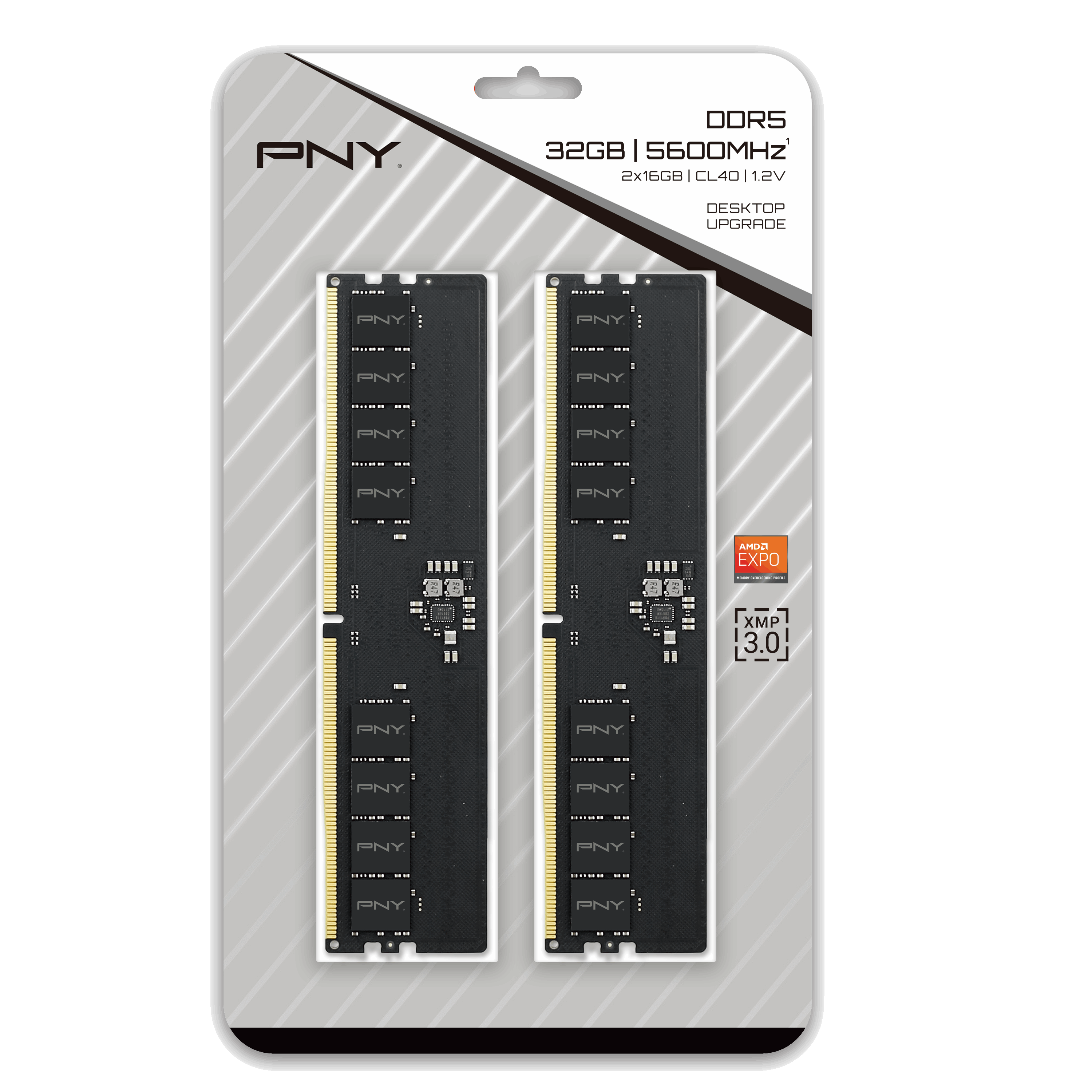 PNY Performance MD16GSD55600-BLK 16GB (1x 16GB) Desktop Memory, 5600MHz, DDR5, CL40 - Bulk